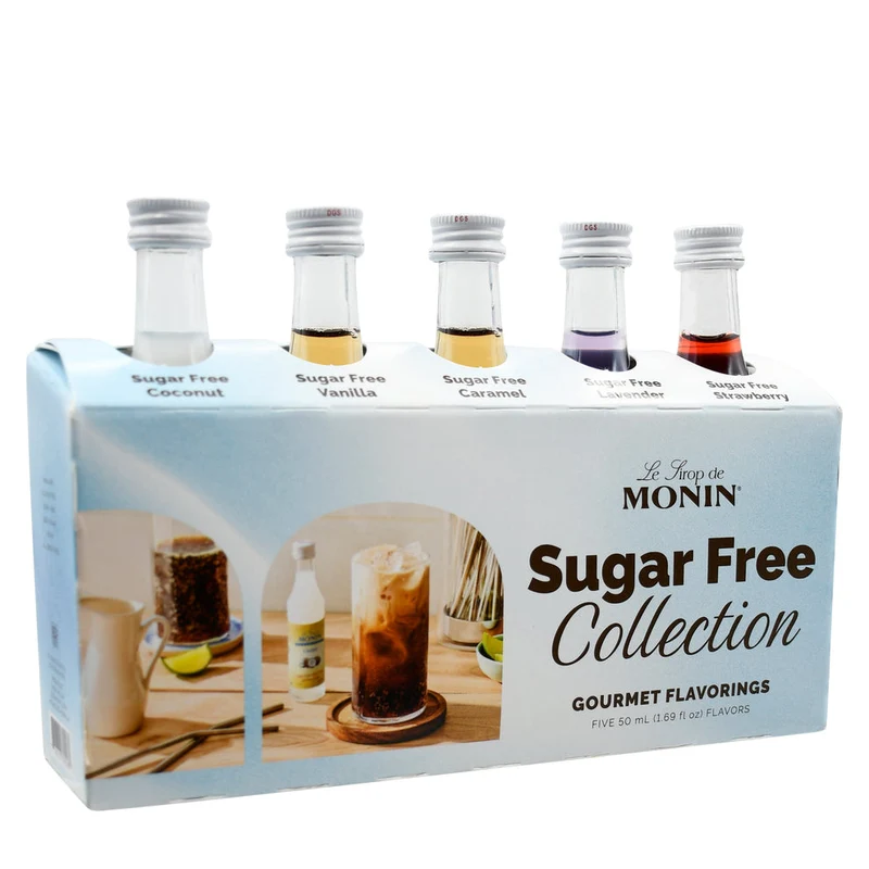 Monin Mini Sample Collection - Sugar Free Syrup Pack 5 X 50ml