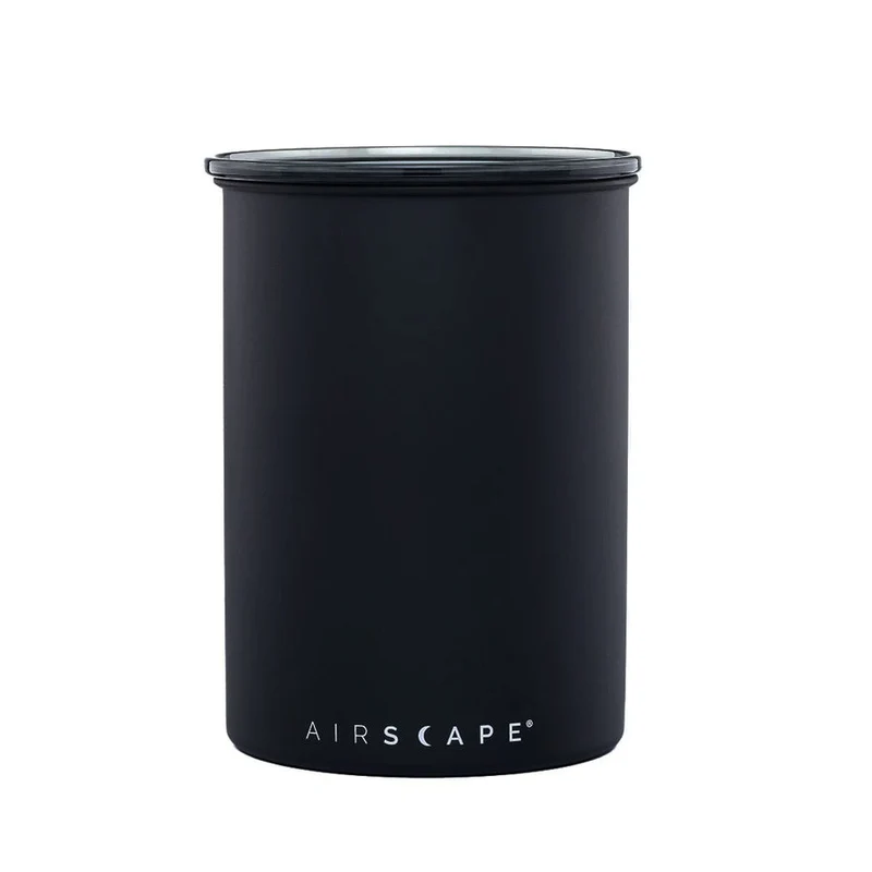 Airscape Classic 1 lb Coffee Canister - Matte Black