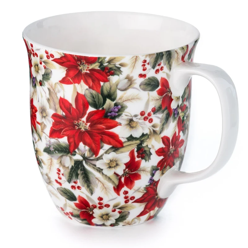 McIntosh Java Mug - Pretty Chintzy - Poinsettia