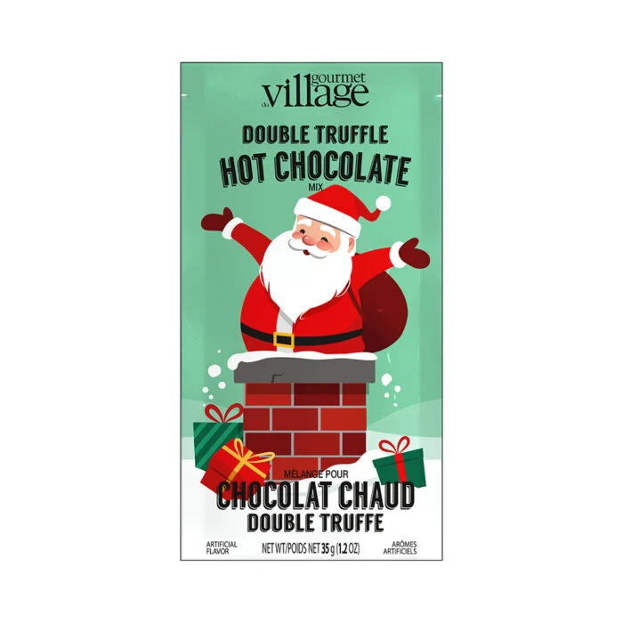 Gourmet Du Village - 2 Mug Set - Whimsical - Holiday (Santa & Gnome) - Kid Sized