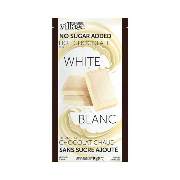Gourmet Du Village Hot Chocolate - No Sugar Added - White Hot Chocolate