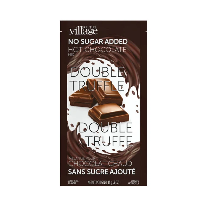 Gourmet Du Village Hot Chocolate - No Sugar Added - Double Truffle