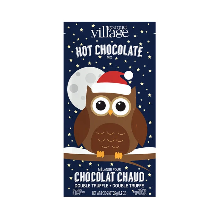 Gourmet Du Village Hot Chocolate - Festive - Owl