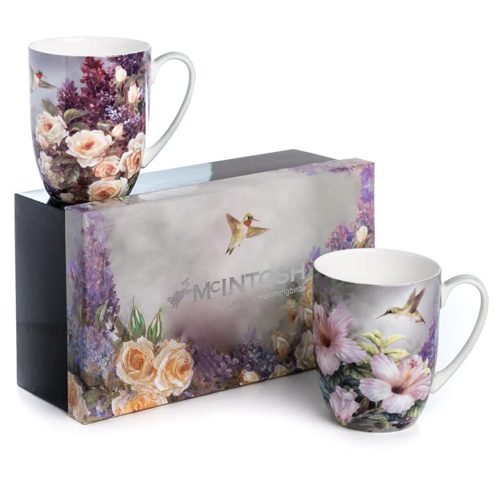 McIntosh 2 Mug Set - Lena Liu - Hummingbirds
