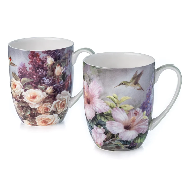 McIntosh 2 Mug Set - Lena Liu - Hummingbirds