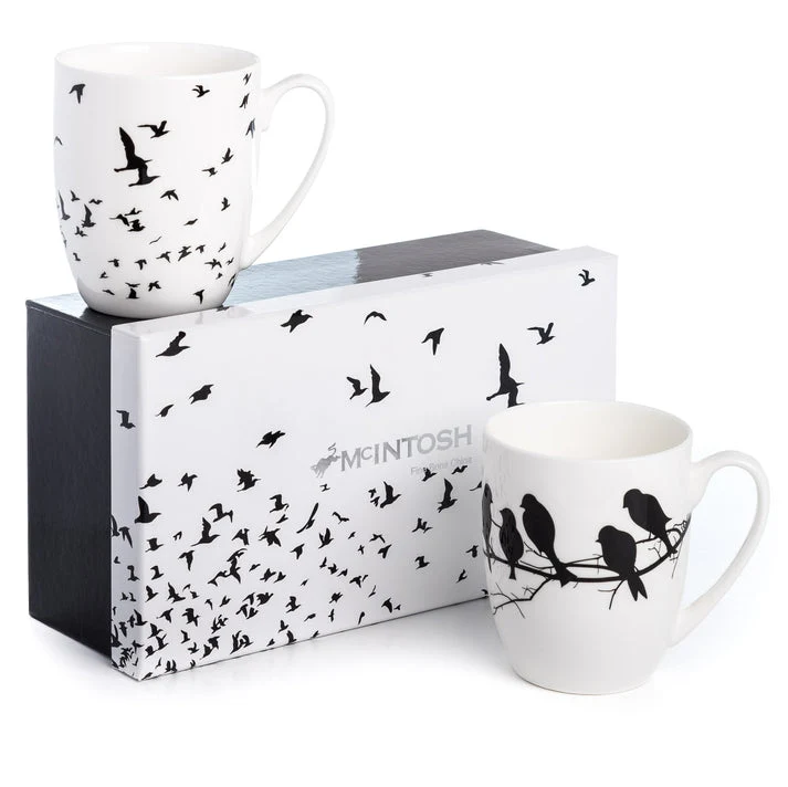 McIntosh 2 Mug Set - Bird Silhouette
