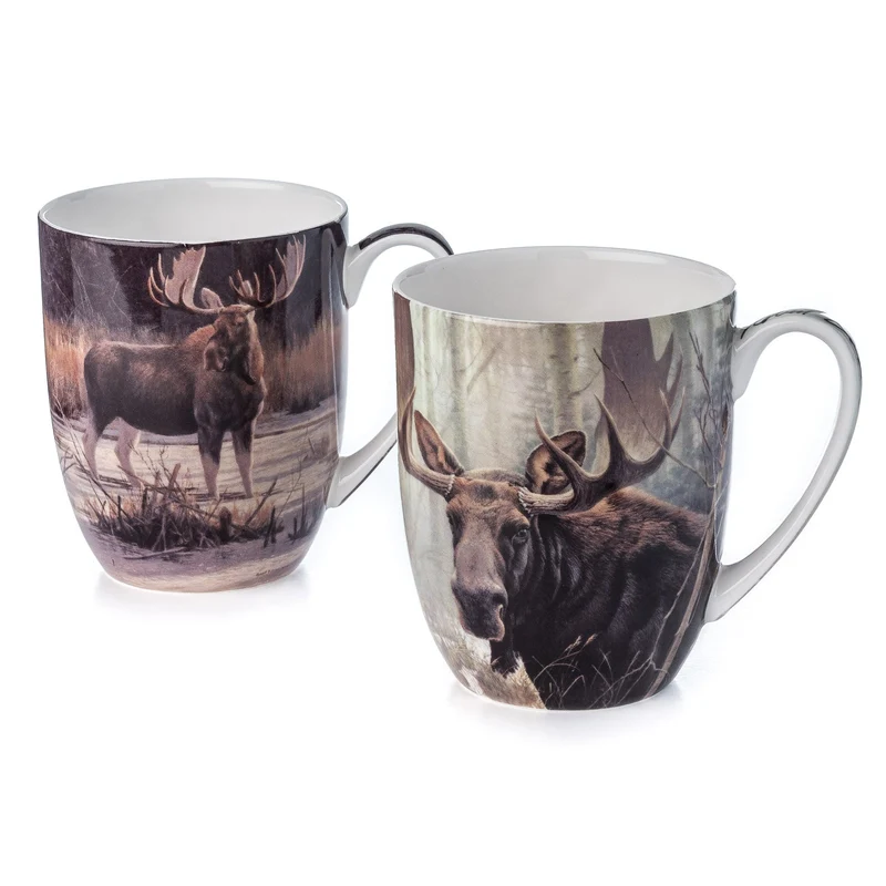 McIntosh 2 Mug Set - Robert Bateman - Moose