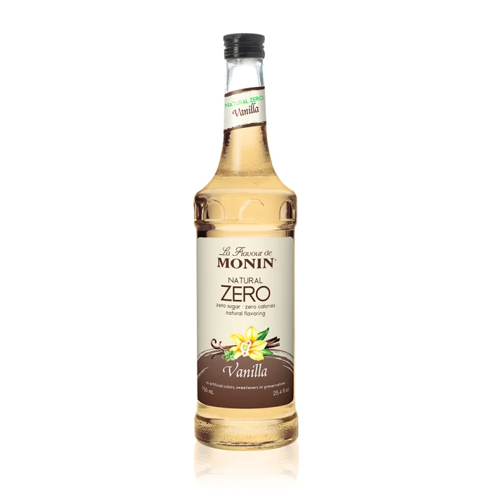 Monin Natural Zero Syrup Vanilla 750ml