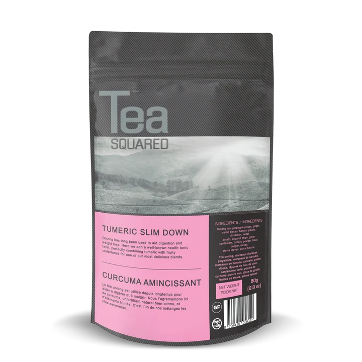 Tea Squared Loose Leaf Tea - Oolong - Turmeric Slimdown 80g