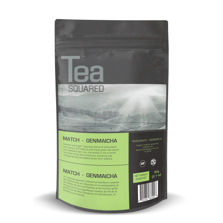 Tea Squared Loose Leaf Tea - Green - Matcha Genmaicha (Ryokucha) 60g