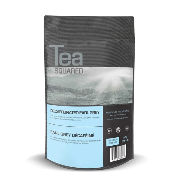 Tea Squared Loose Leaf Tea - Black - Earl Grey Decaffeinated 80g