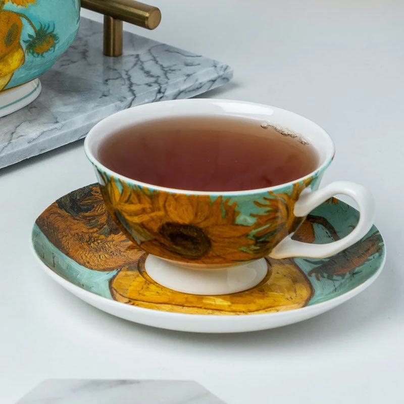 Mcintosh Teacup & Saucer - Van Gogh - Sunflowers