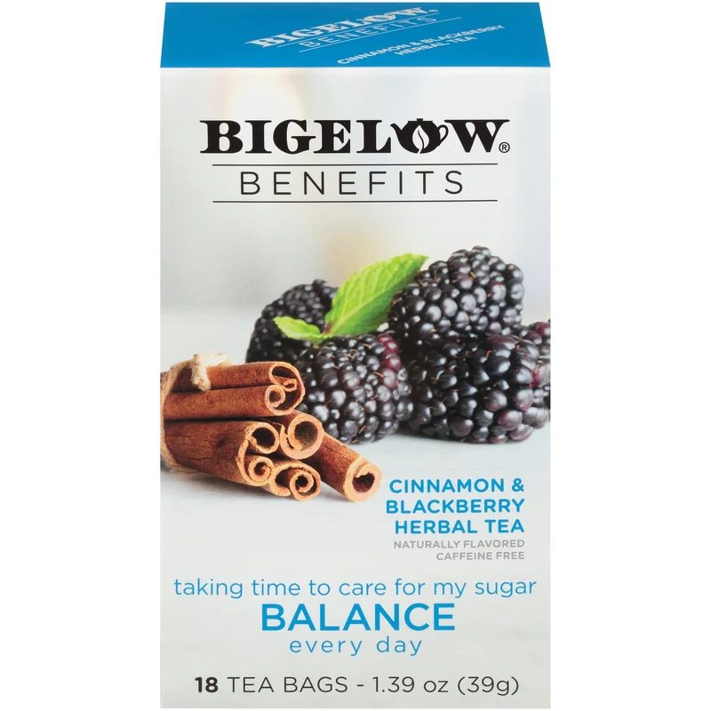 Bigelow Benefits Balance (Cinnamon and Blackberry) Herbal Tea 18 CT