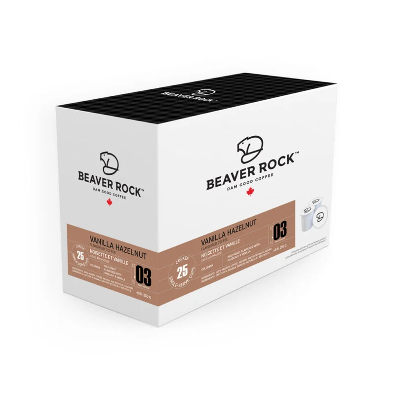 Beaver Rock Flavour Vanilla Hazelnut Decaf 25 CT