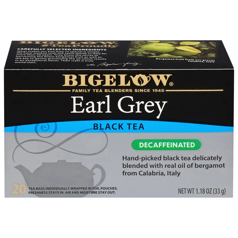 Bigelow Tea Earl Grey Decaf Black Tea 20 CT