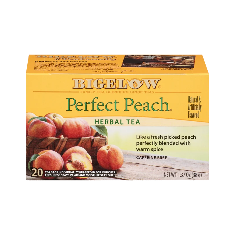 Bigelow Tea Perfect Peach Herbal Tea 20 CT