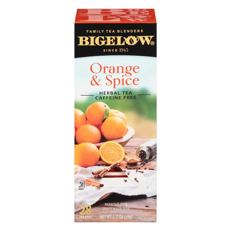 Bigelow Tea Orange Spice Herbal Tea 28 CT