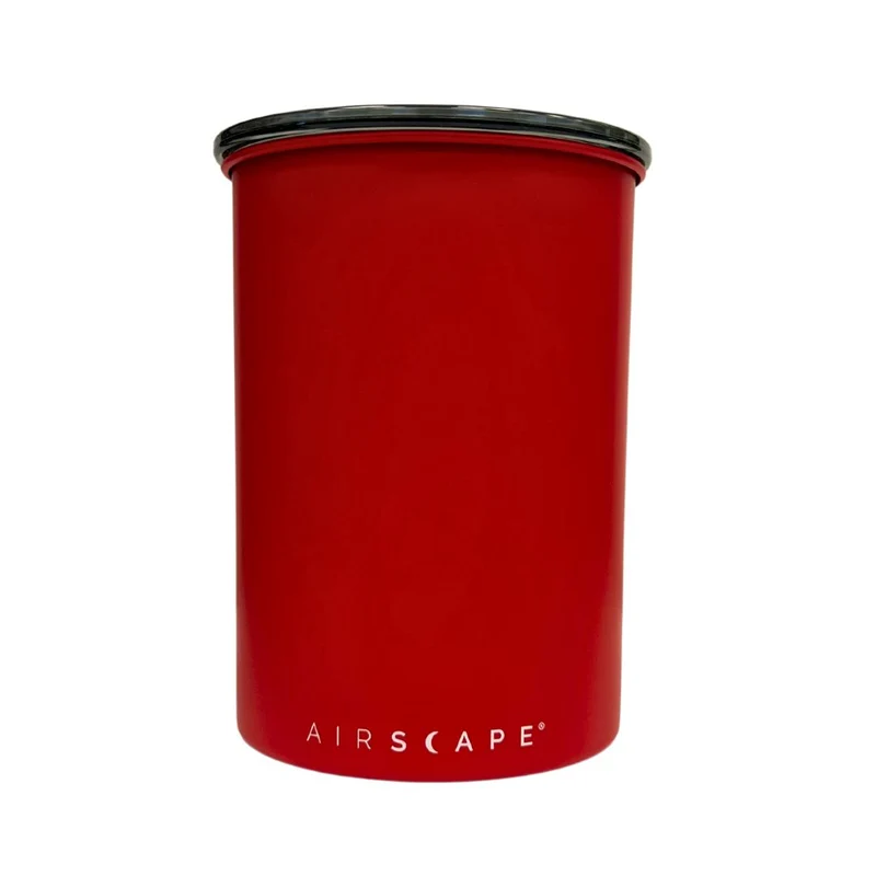 Airscape Classic 1 lb Coffee Canister - Matte Red