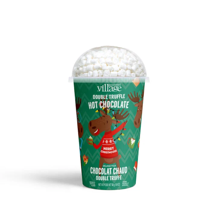 Gourmet Du Village Hot Chocolate Cup - Merry Christmas Moose